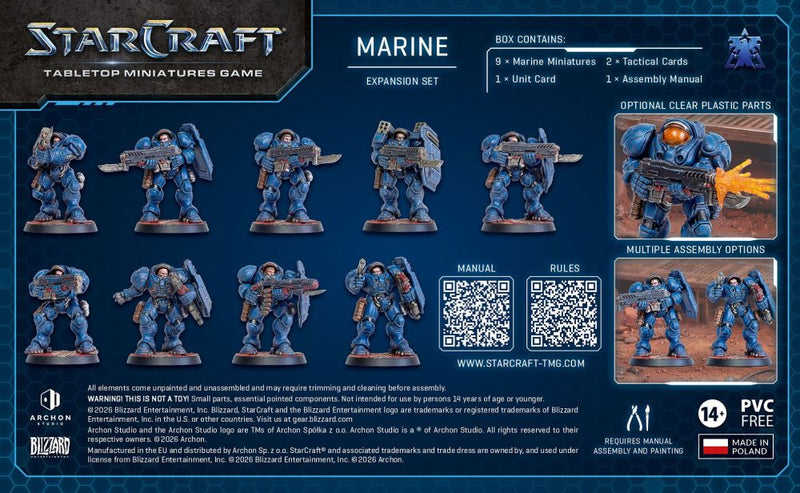 Starcraft Miniatures Games: Terran - Marine - Expansion Set