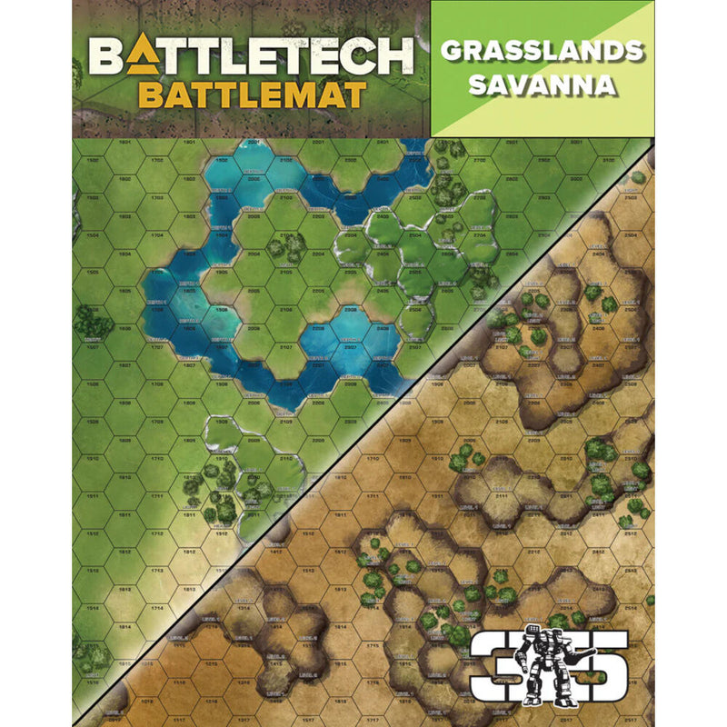 Battletech - Battle Mat - Grasslands / Savanna