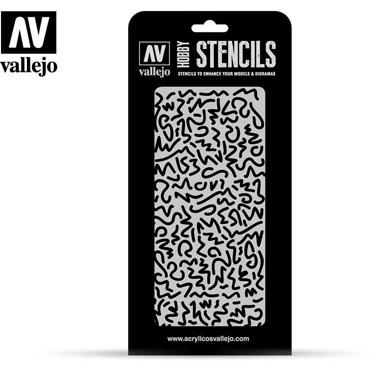 Vallejo Stencils - Camouflages Luftwaffe Wwii Shingles Camo