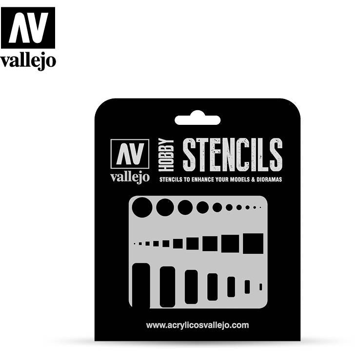 Vallejo Stencils - Air Markings Access Trap Doors