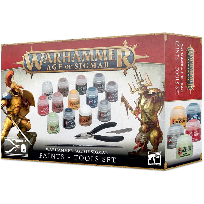 Warhammer Age Of Sigmar Paint + Tools Set 2022 (80-17)