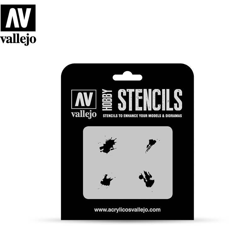 Vallejo Stencils - Texture Effects Petrol Spills