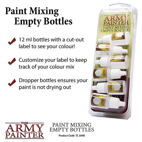 The Army Painter Tools - Paint Mixing Empty Bottles