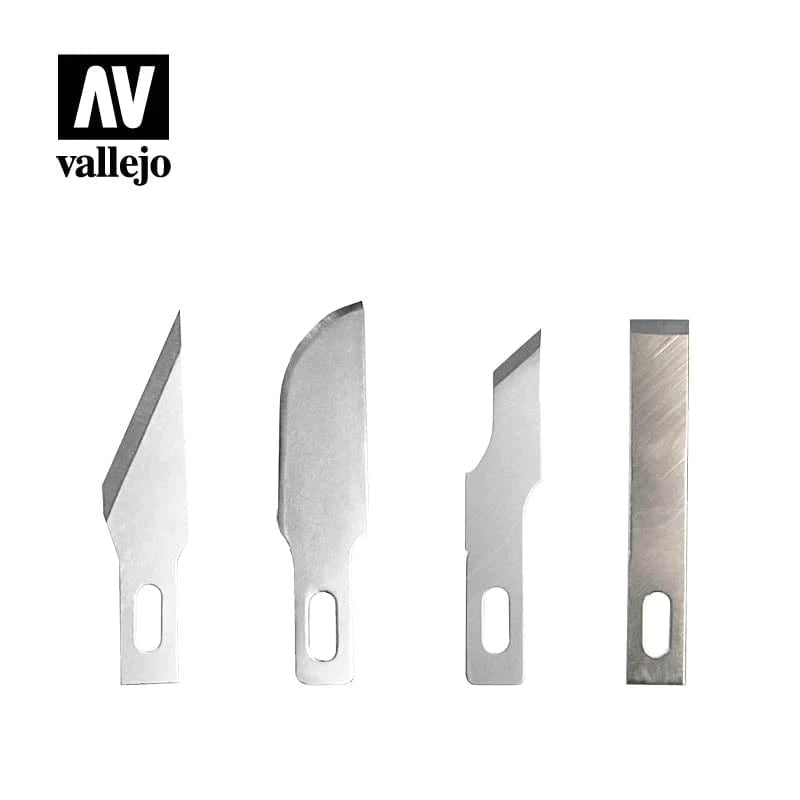 Vallejo Hobby Tools - 5 Assorted Blades for Knife no. 1