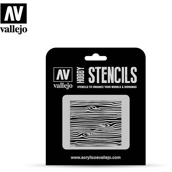 Vallejo Stencils - Texture Effects Wood Texture Num. 2