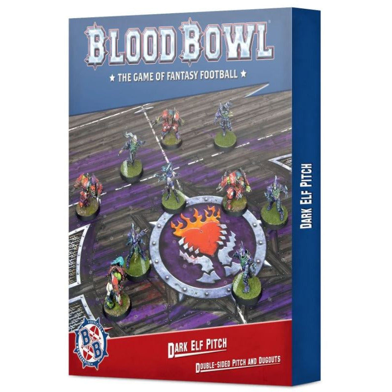 Blood Bowl Pitch - Dark Elf Pitch And Dugouts