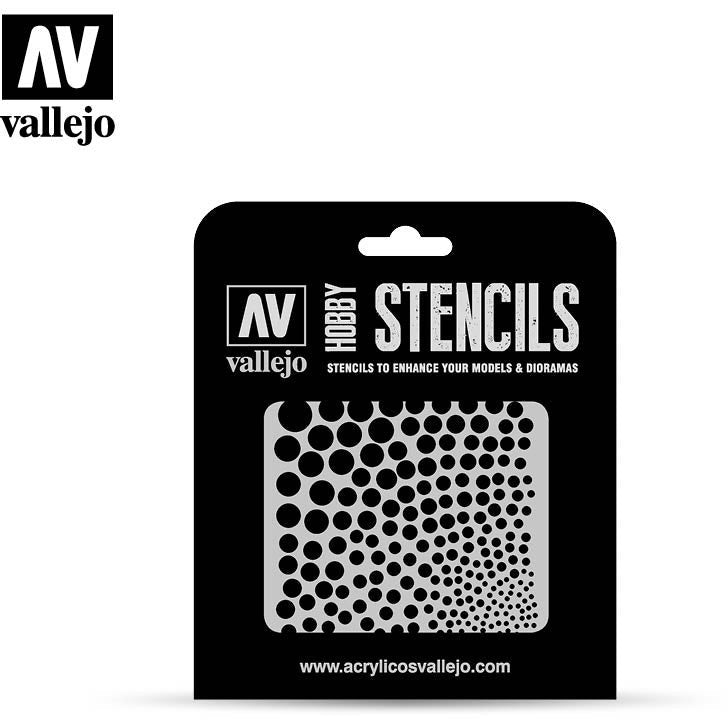 Vallejo Stencils - Sci-fi And Fantasy Circle Textures