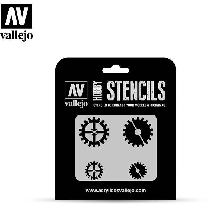 Vallejo Stencils - Sci-fi And Fantasy Gear Markings