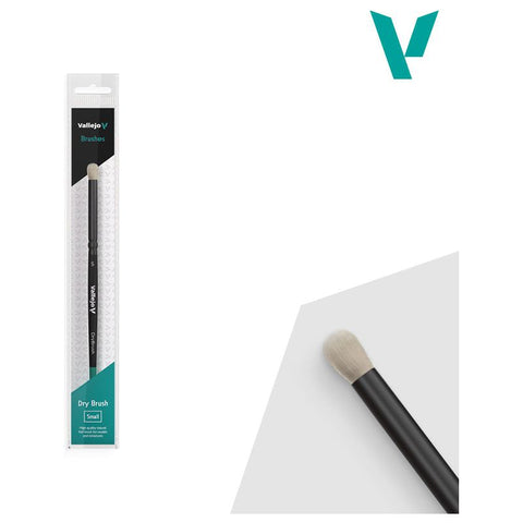 Vallejo Hobby Brushes: Dry Brush Natural Hair Small