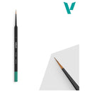 Vallejo Hobby Brushes: Precision Round Synthetic Brush, Triangular Handle No. 1