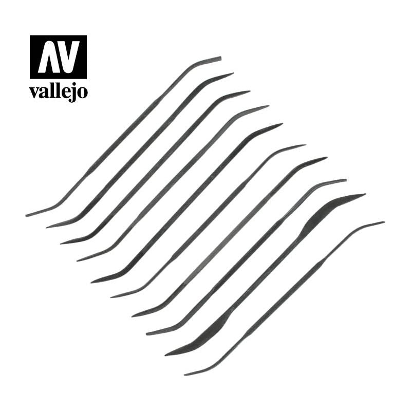 Vallejo Hobby Tools - Set of 10 Curved Files