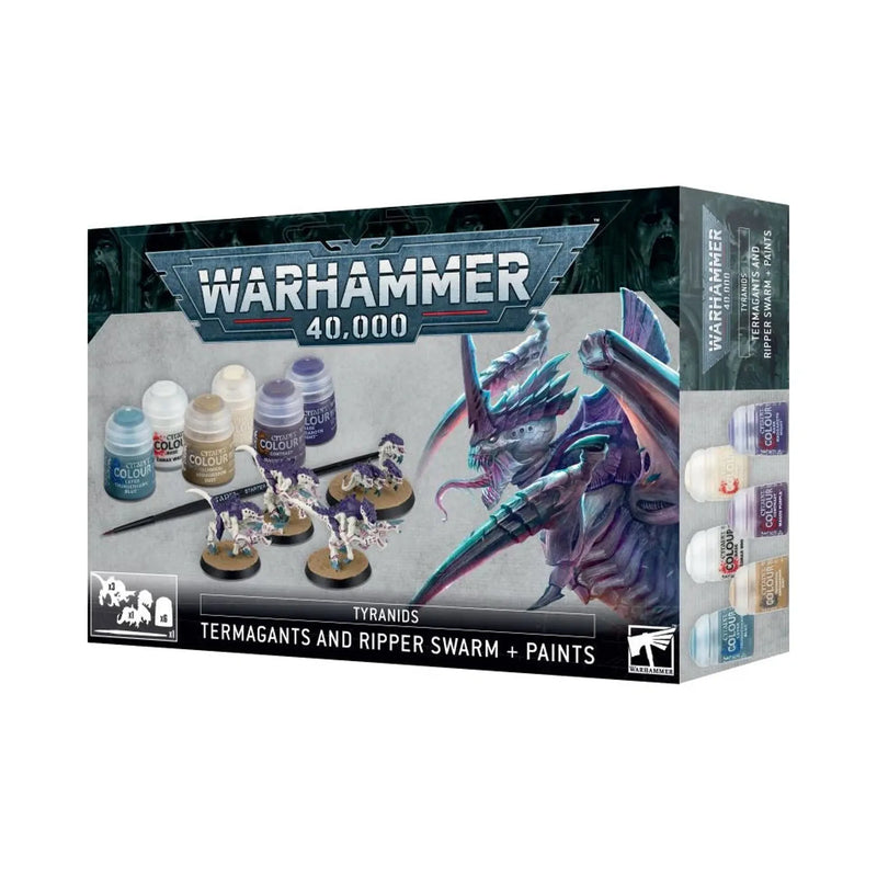 40K Tyranids: Termagants and Ripper Swarm + Paints Set (60-13)