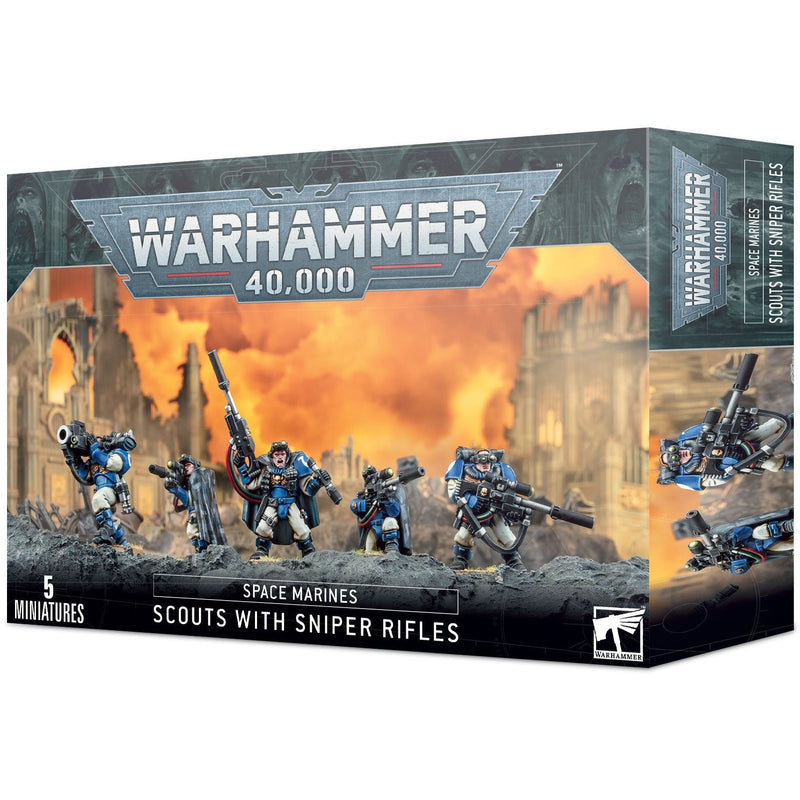 40k Space Marines - Scouts With Sniper Rifles (48-29)