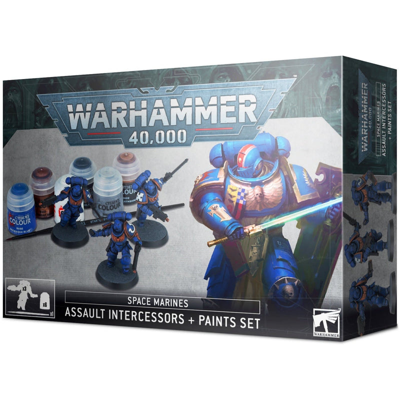 40K Space Marine - Assault Intercessors + Paint Set (60-11)